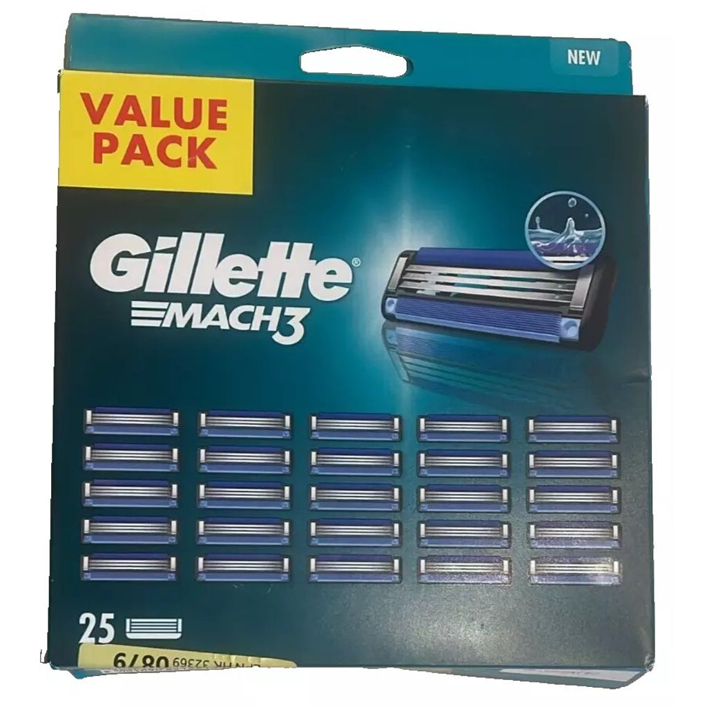 25 x Gillette Rasierklinge Mach3 Ersatzklingen