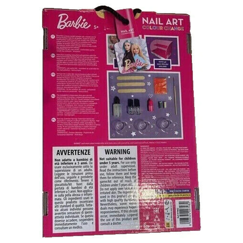 Barbie Nail Art Color Change Lisciani - JR-Vertrieb
