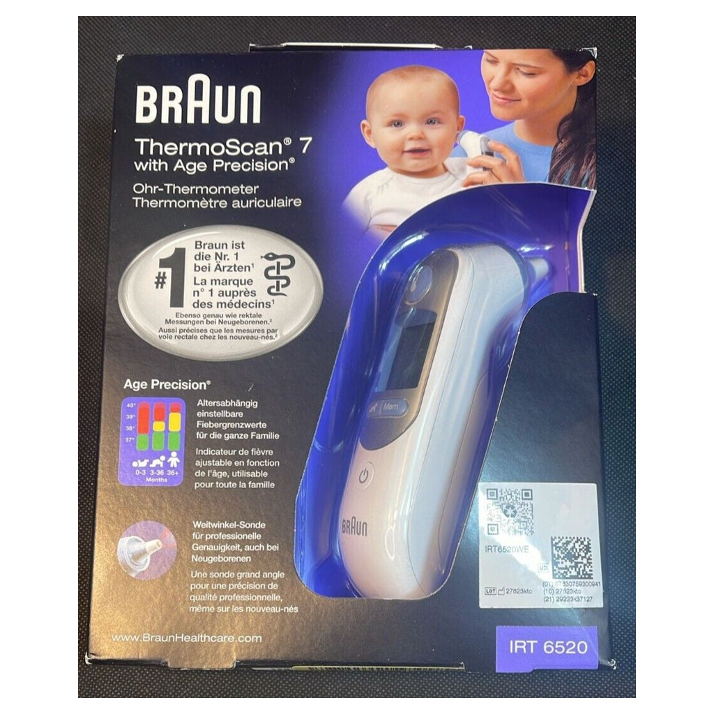 Braun ThermoScan 7 IRT6520 Ohrthermometer - weiss - JR-Vertrieb