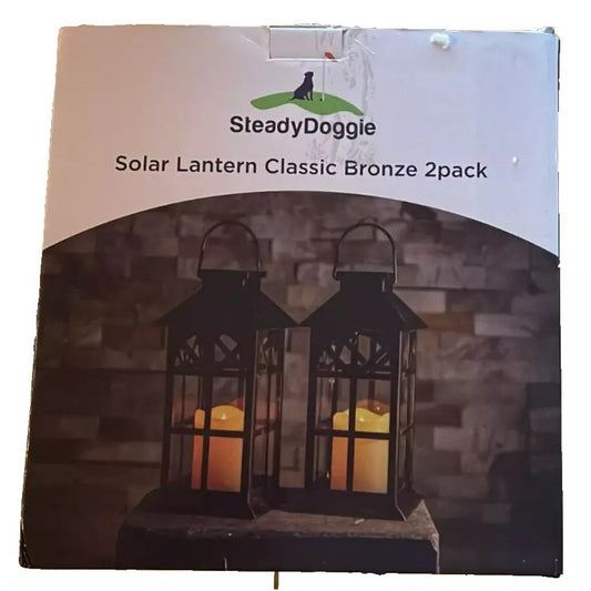 2 x SteadyDoggie Solar Laternen