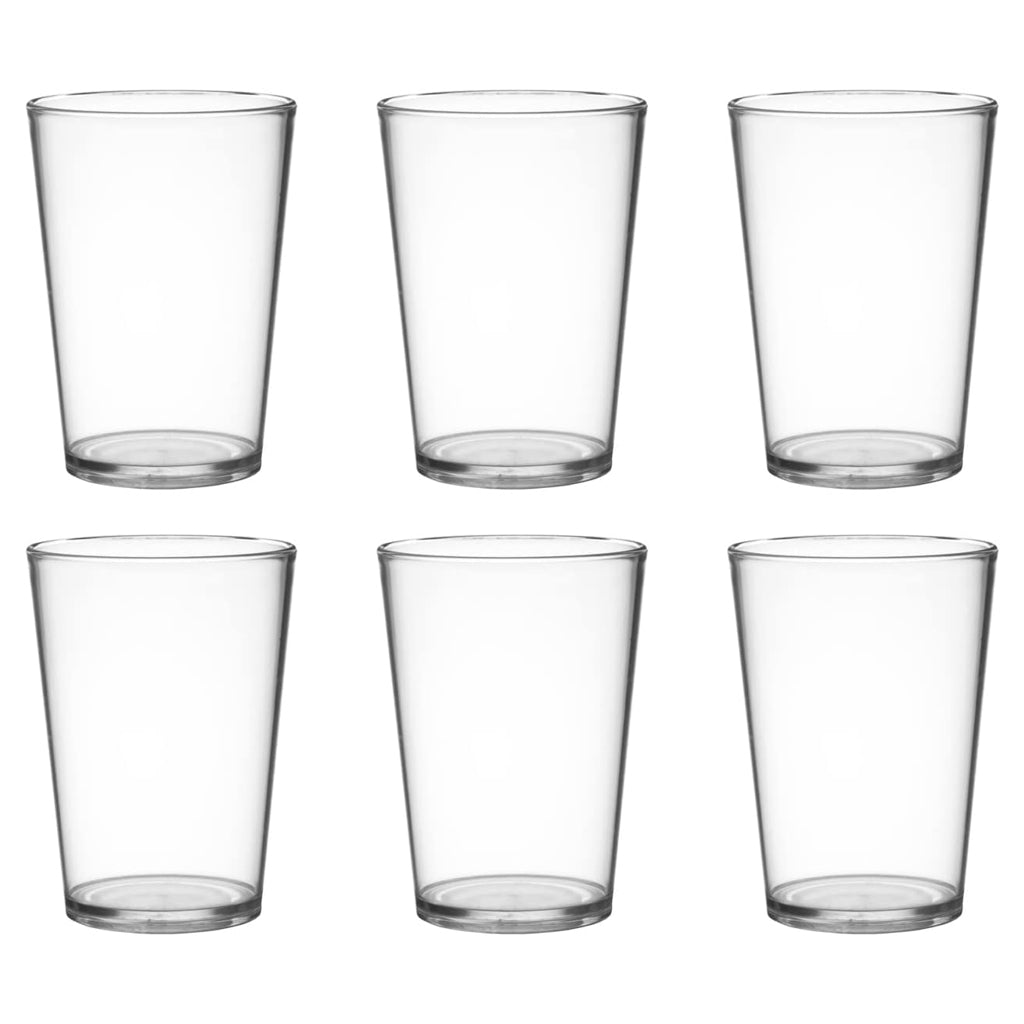 Garnet Wiederverwendbarer Kunststoffbecher Akua transparent 6 Stück