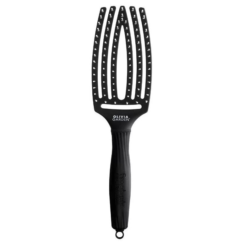Olivia Garden Fingerbrush Medium Ionic Black