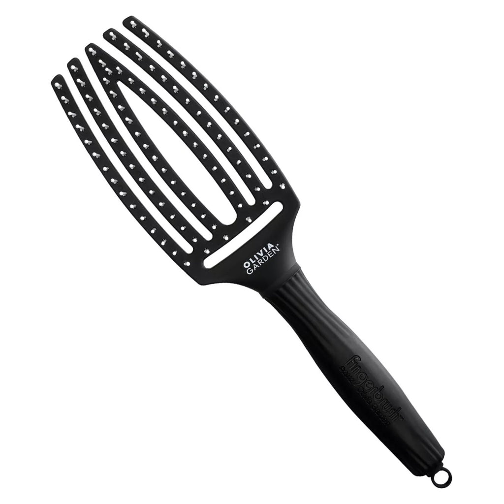 Olivia Garden Fingerbrush Medium Ionic Black